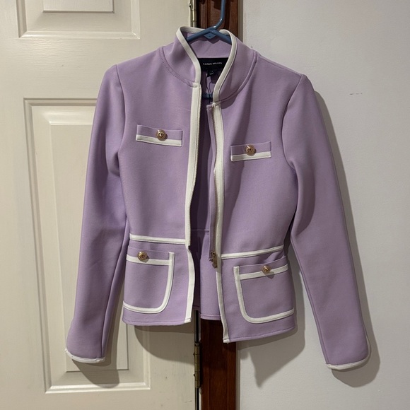 Karen Millen Lavender Blazer with White Accents - Picture 1 of 1